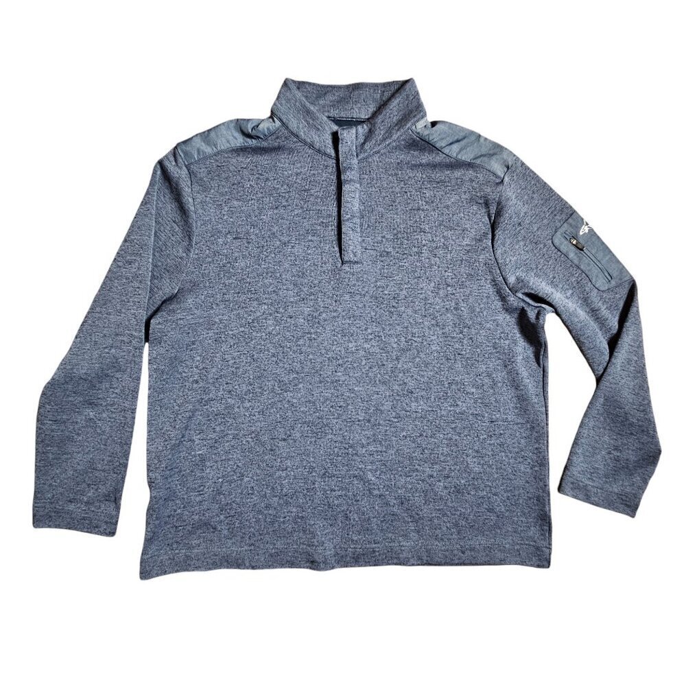 Greg Norman Golf‎ Pullover Shirt Long Sleeve Mens 2XL Heather Grey Casual J930